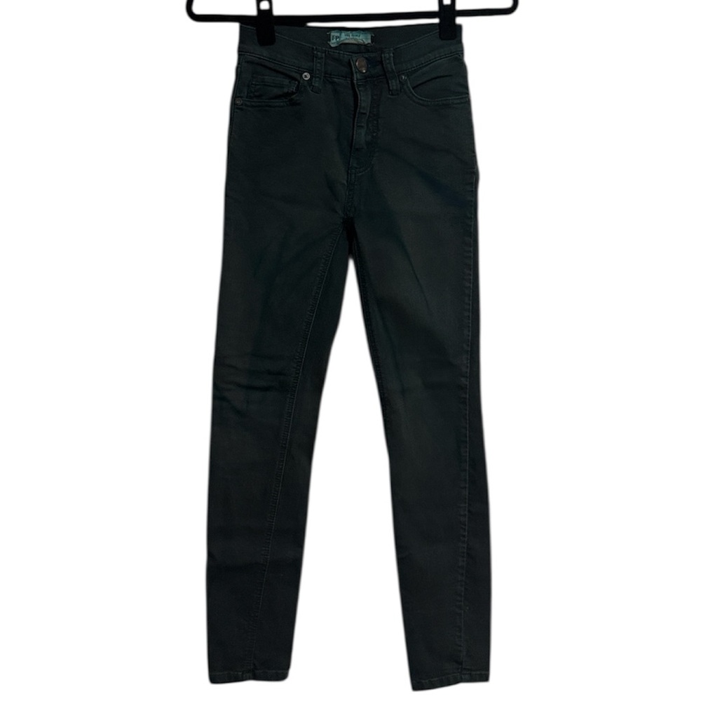 Free People Dark Teal Skinny Jeans